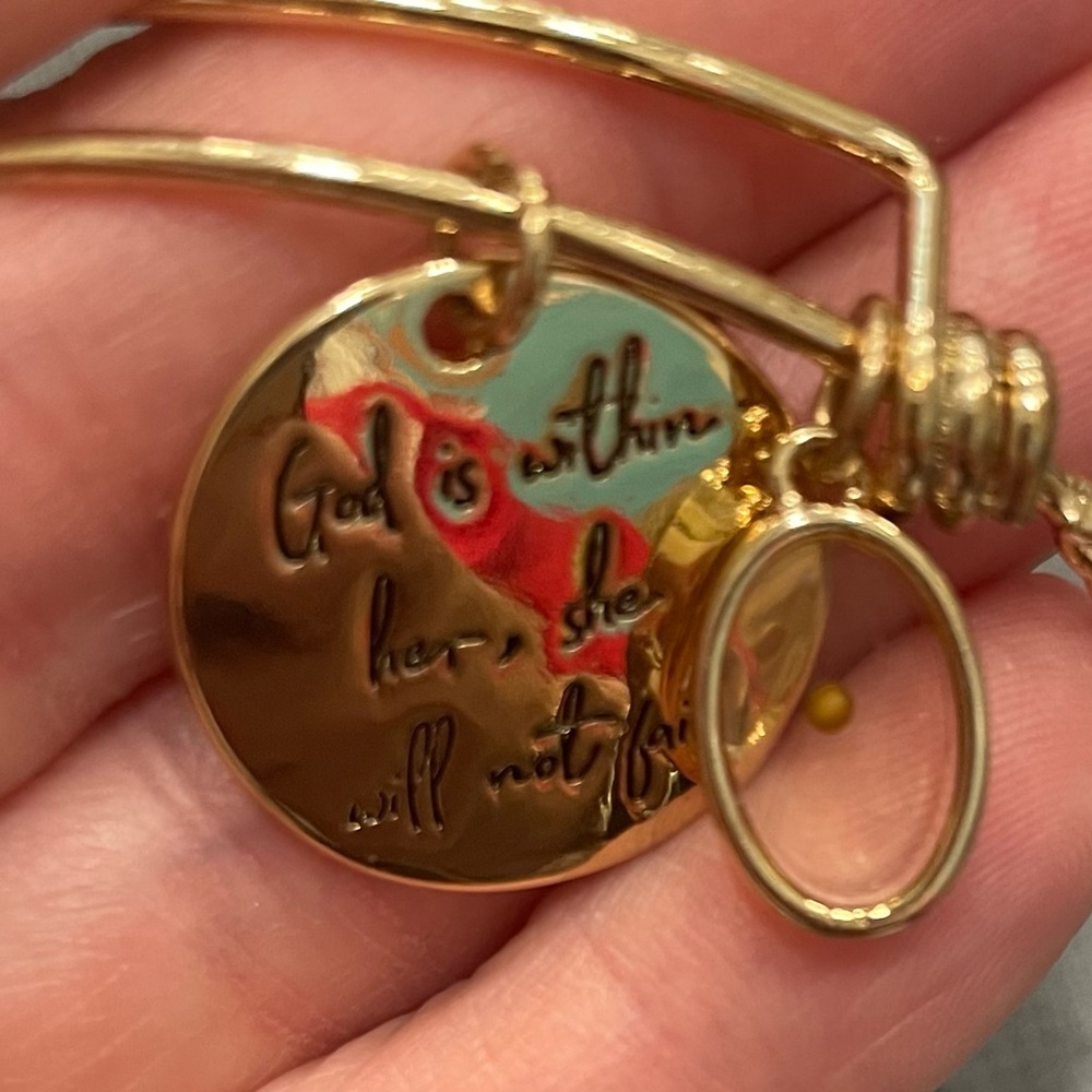 God Is Within Her, She Will Not Fail bracelet